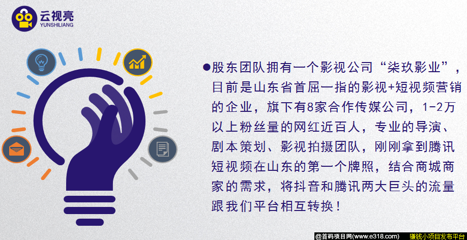 云视亮 - 电商购物短视频平台,注册认证赠送任务包一个,每日完成签到任务获得奖励,现APP已上线(苹果未出),3月28号之前无实名认证费(1元),现适合推广裂变。