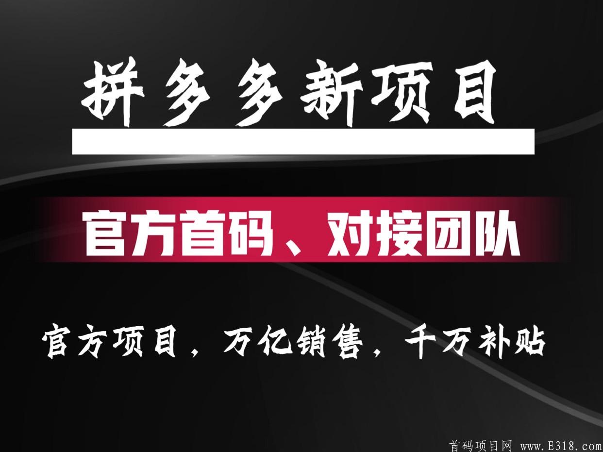 拼dd新项目 拼dd社交电商 多多团长 官方运营 官方首码 官方邀请码 火热内排中  