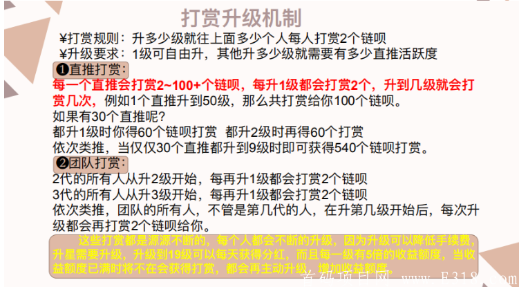 新出项目链尚微淘 兜底一星无限代排线加无限代扶持！目前币价20
