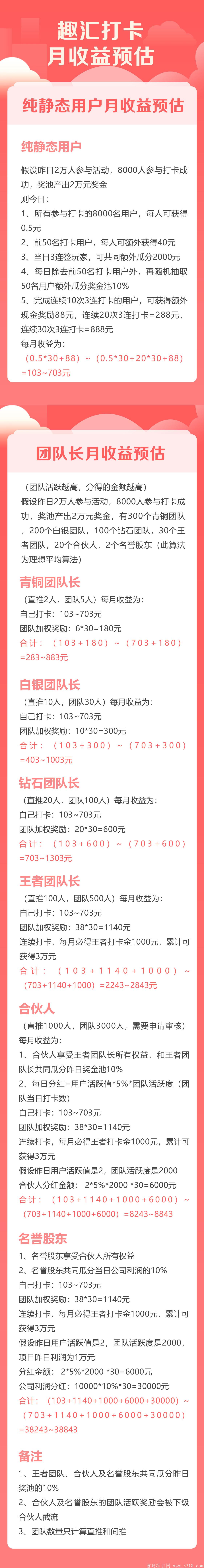 趣汇:全民打卡项目首码对接