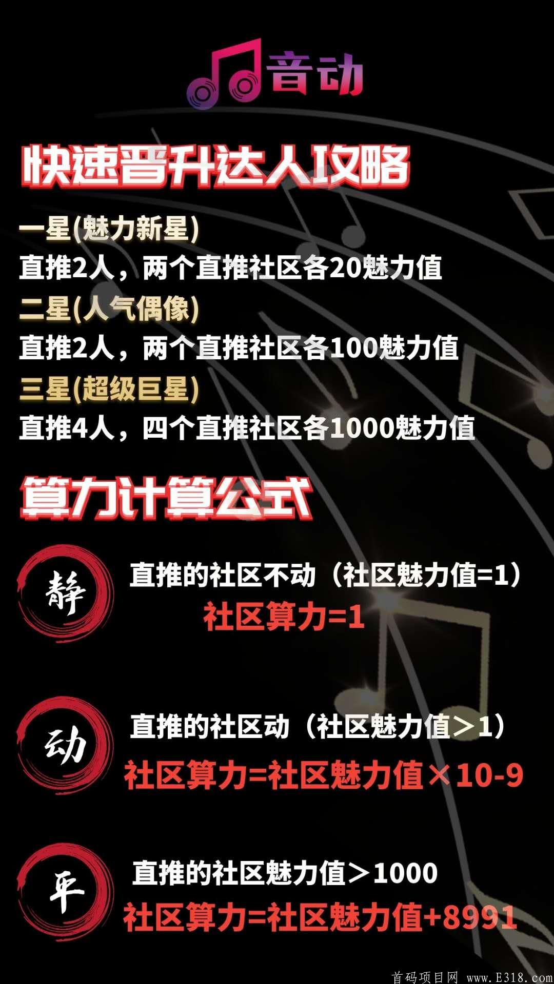 音动首码排线+扶持！上星不卡级！可0撸可投资可推广