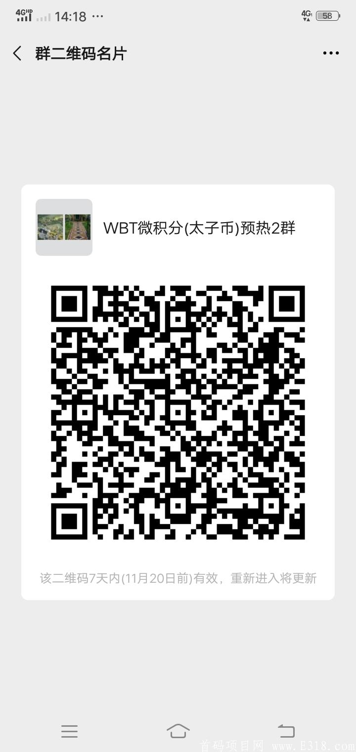国家火炬孵化园WBT微积分11月15首码预热