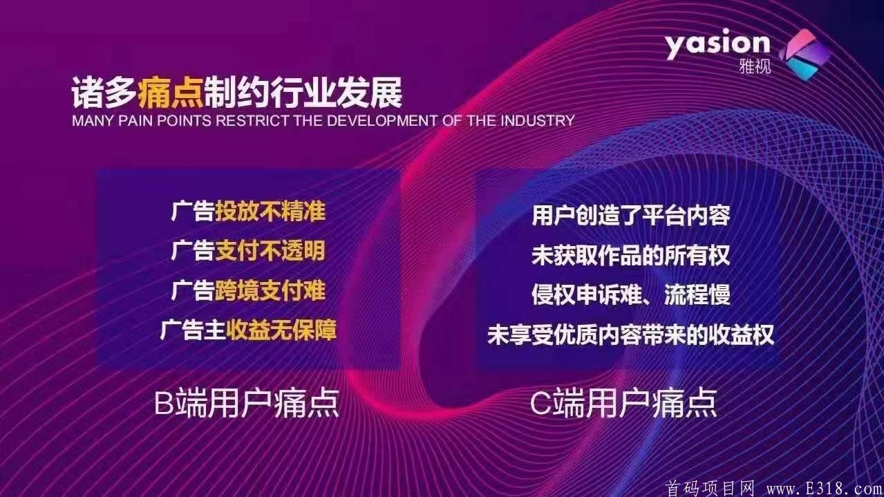雅虎旗下《雅视Yasion》2021全球流量区块链平台。