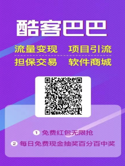 酷客巴巴首码刚出一秒，扫码注册升级39元VIP直接给你升级6星.