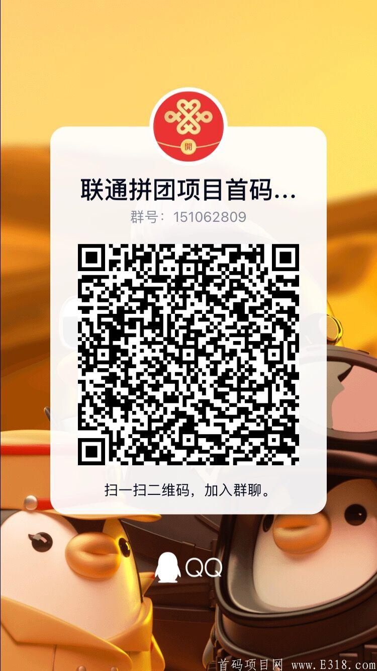 联通哇沃拼团，首码暴l项目，无限代扶持100元每人-第2张图片-首码圈