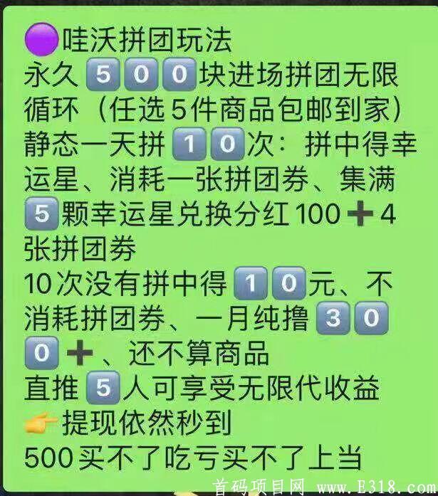 联通哇沃拼团，首码暴l项目，无限代扶持100元每人-第6张图片-首码圈