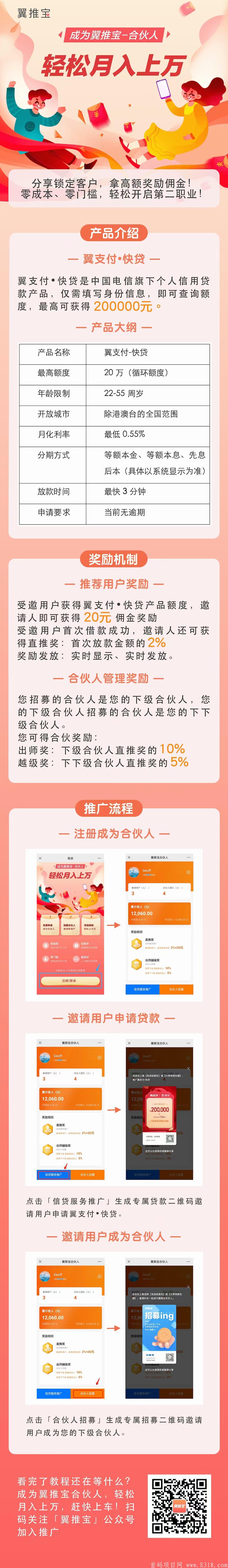 浦汇宝+翼推宝首码，注册奖励：新用户实名送20元 激活奖励：刷卡累计满3000奖励20元 推广赚钱：邀请用户实名奖励：一级10元，二级5元，三级1元，刷卡3级佣金