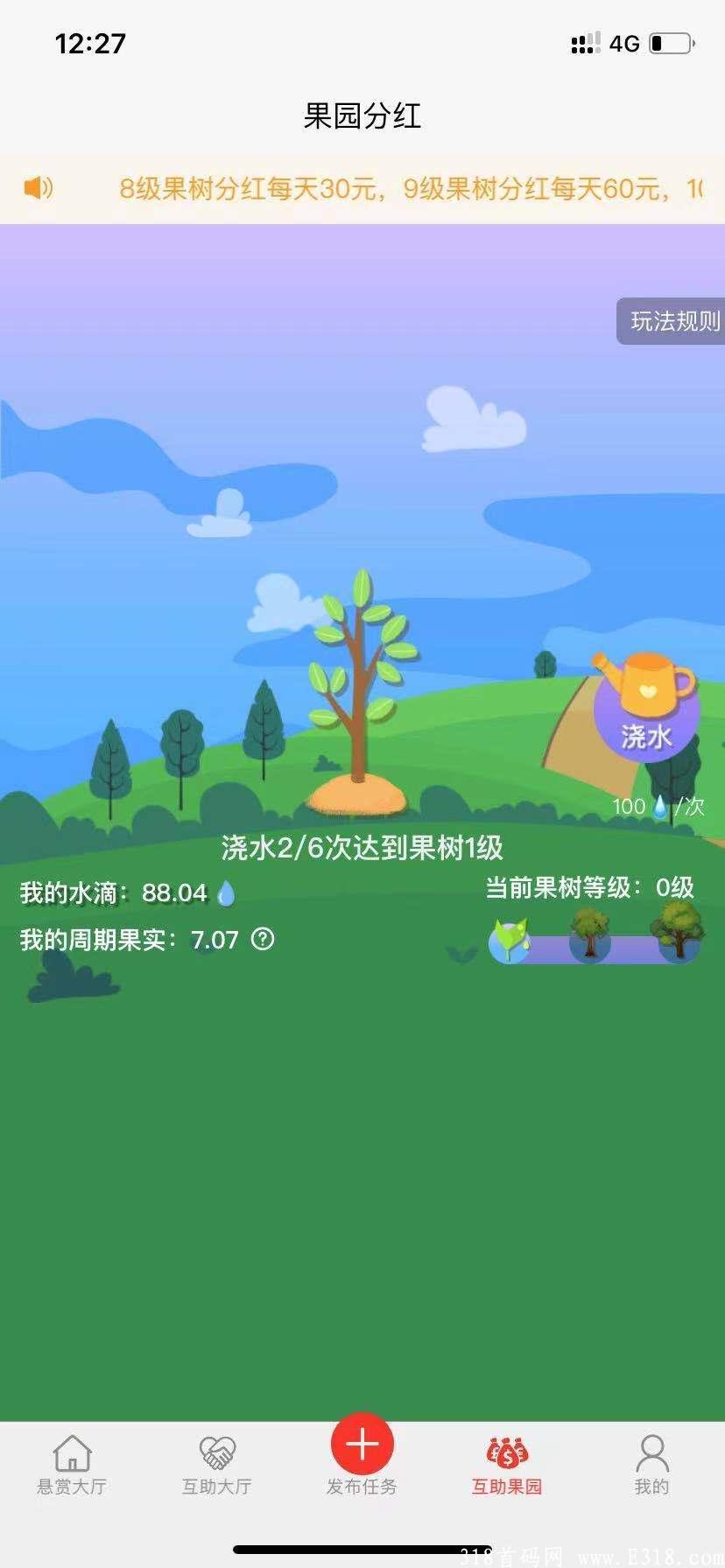 首码！互助达人浇水领分红，招募团队长高扶持！