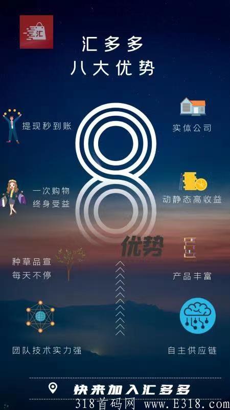 汇多多广告电商，年底项目，直推全部兜底，没有预热直接开干