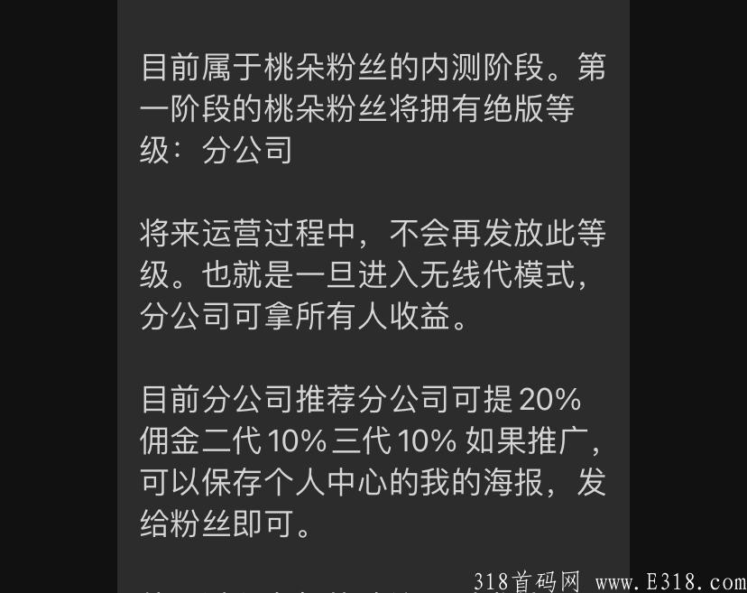 桃朵外卖顶级内测，对接团队，内测期注册赠送分公司等级，无限代收益！！！