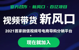 【可推】国内首家微‮视信‬频号导购返佣平台
