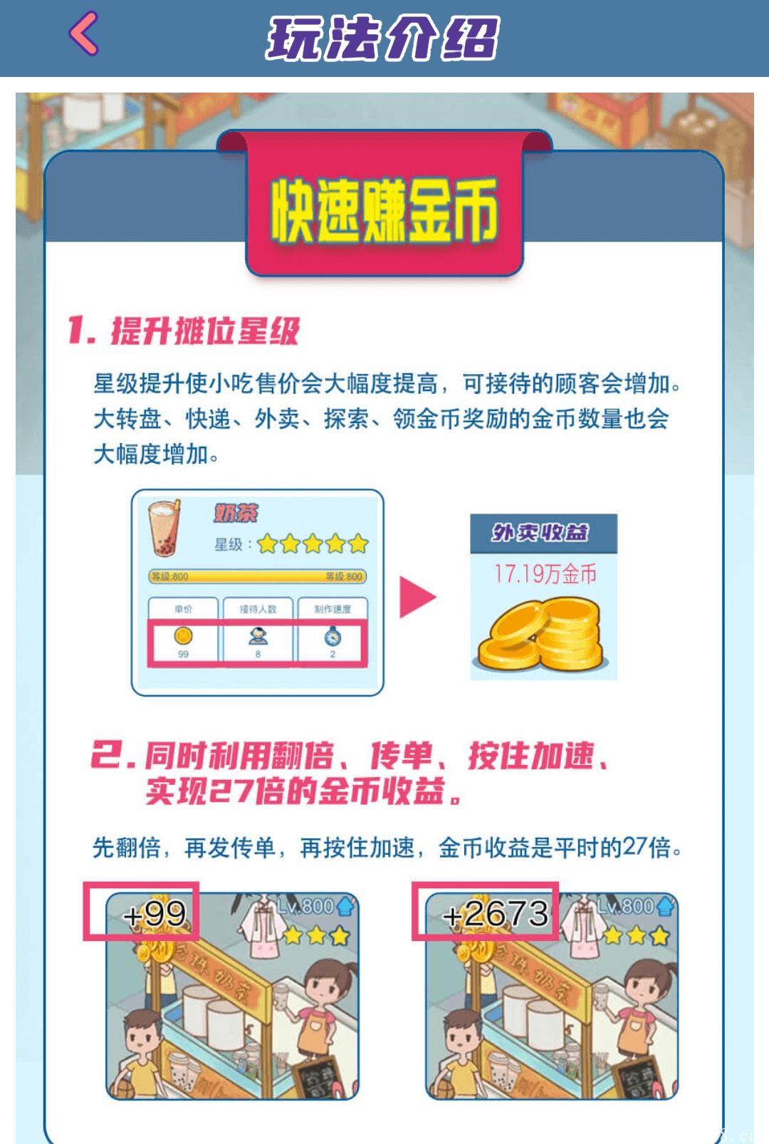 小吃街:日撸7元，二级团队收益+渠道收益加成