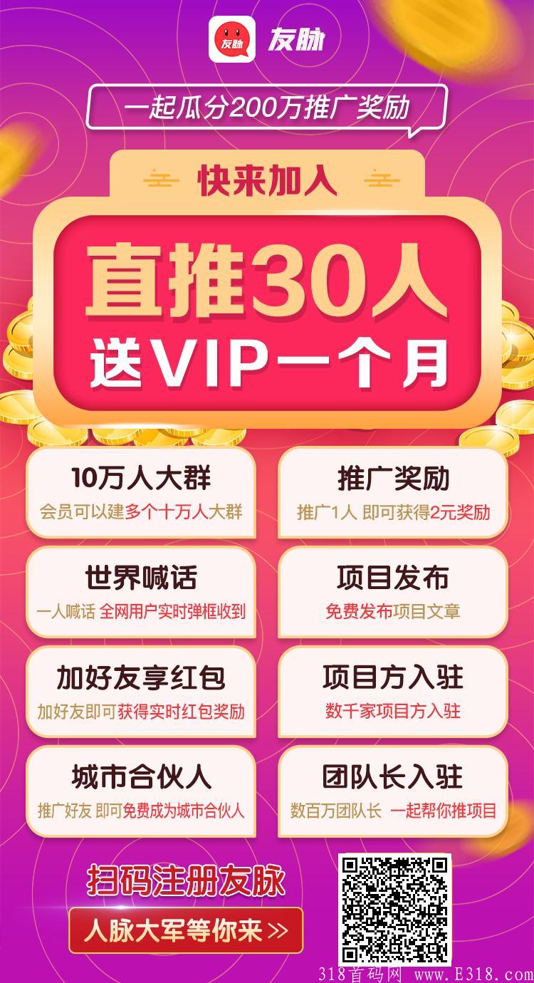 友脉！年末最后一个暴力项目来了！！
