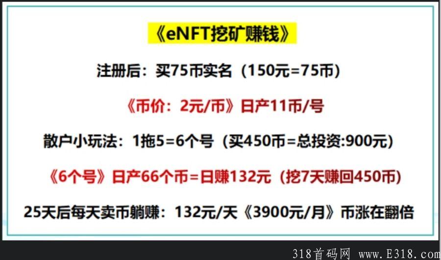 年前最强项目（eNFT）