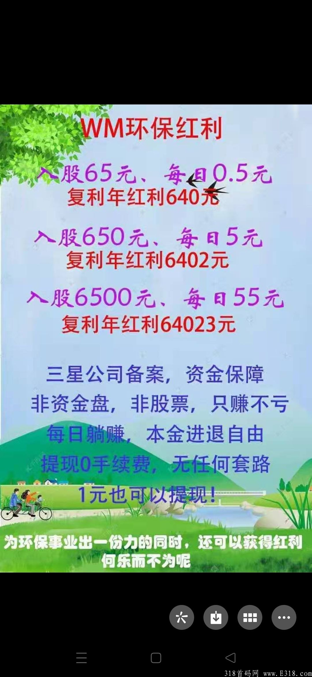 WM环保红利（含12月份会员提现充值）