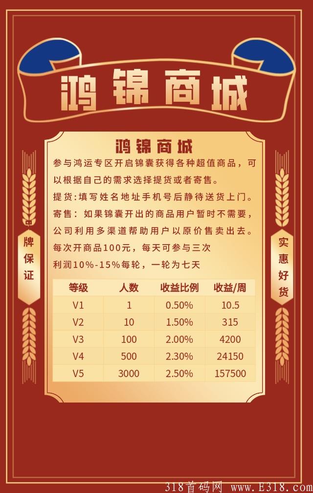 鸿锦商城是什么？靠谱吗？