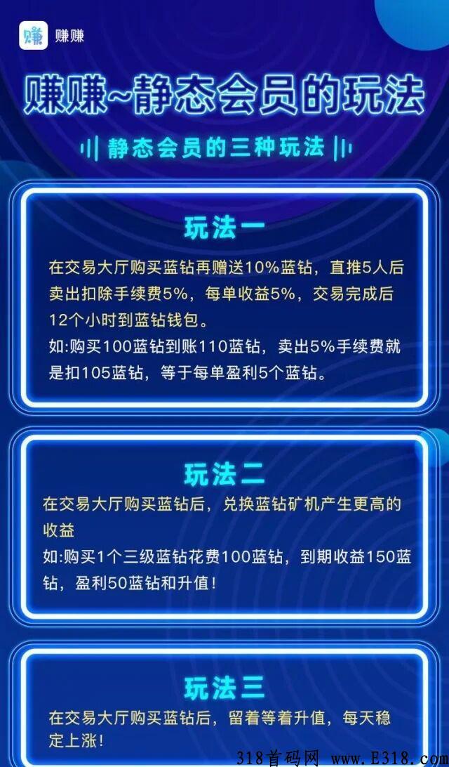 首码，最强零撸《赚赚》 全新首发。全网独创！全新模式。