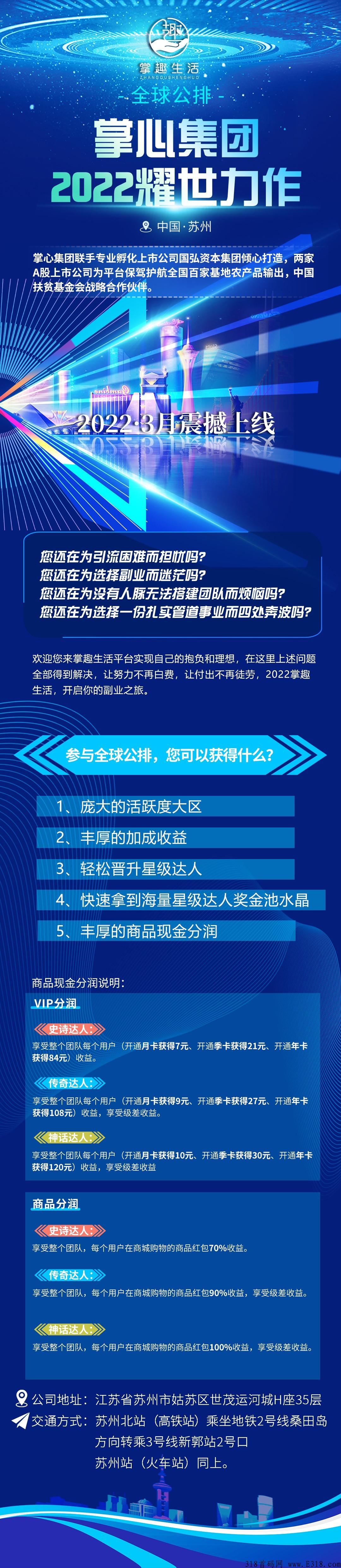 掌趣生活，2022最火项目，官方无限代扶持1