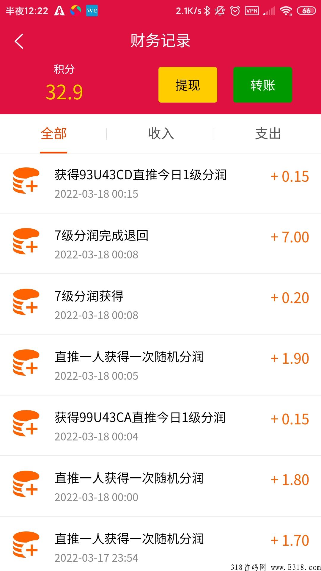 利分宝全网首发！！今年最牛逼的项目，等级越高分的越多