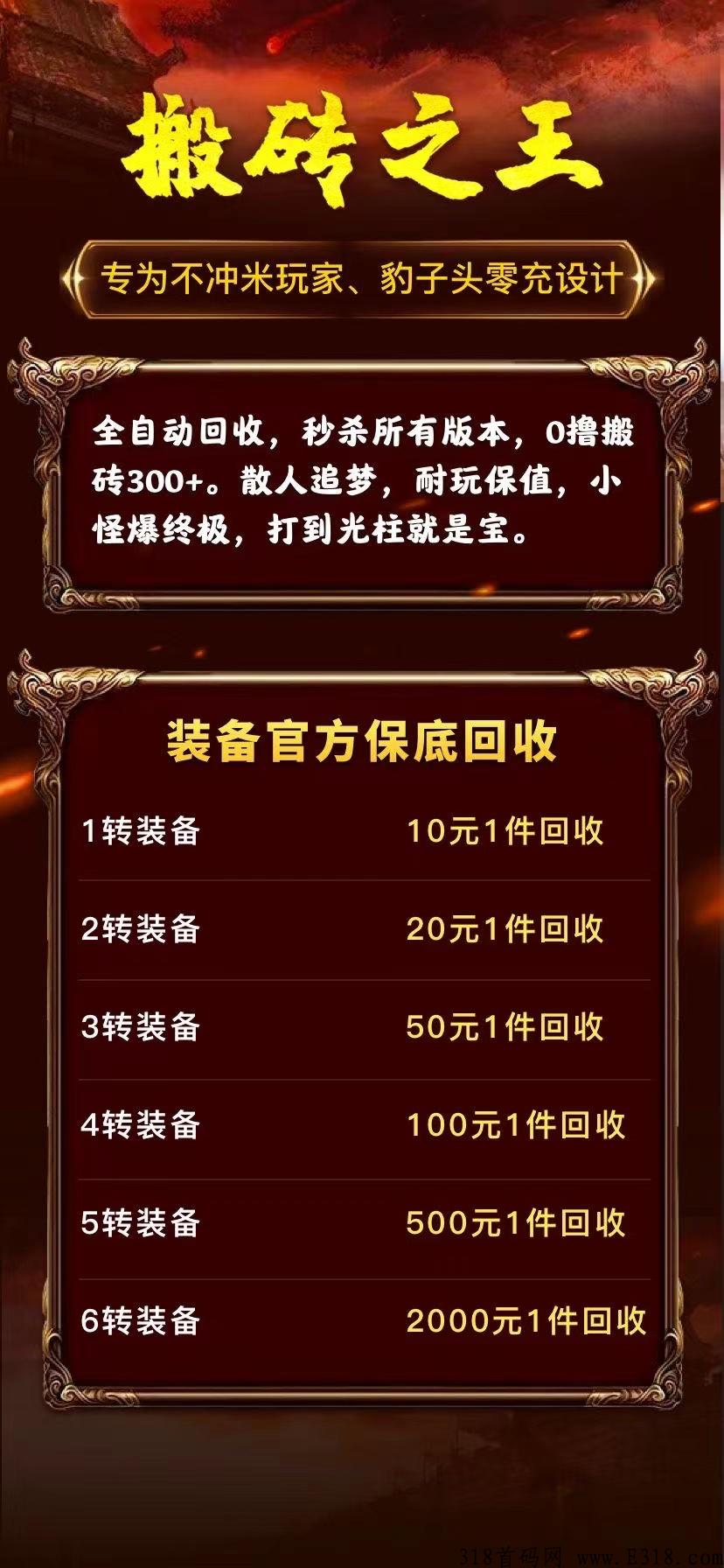 板砖之王，团长扶持，吃肉的来