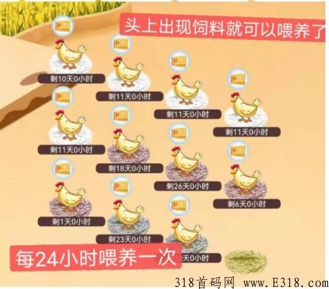 阿尼农场，鸡生蛋，蛋生鸡，永久收益，不看广告，买卖无限制，大力扶持