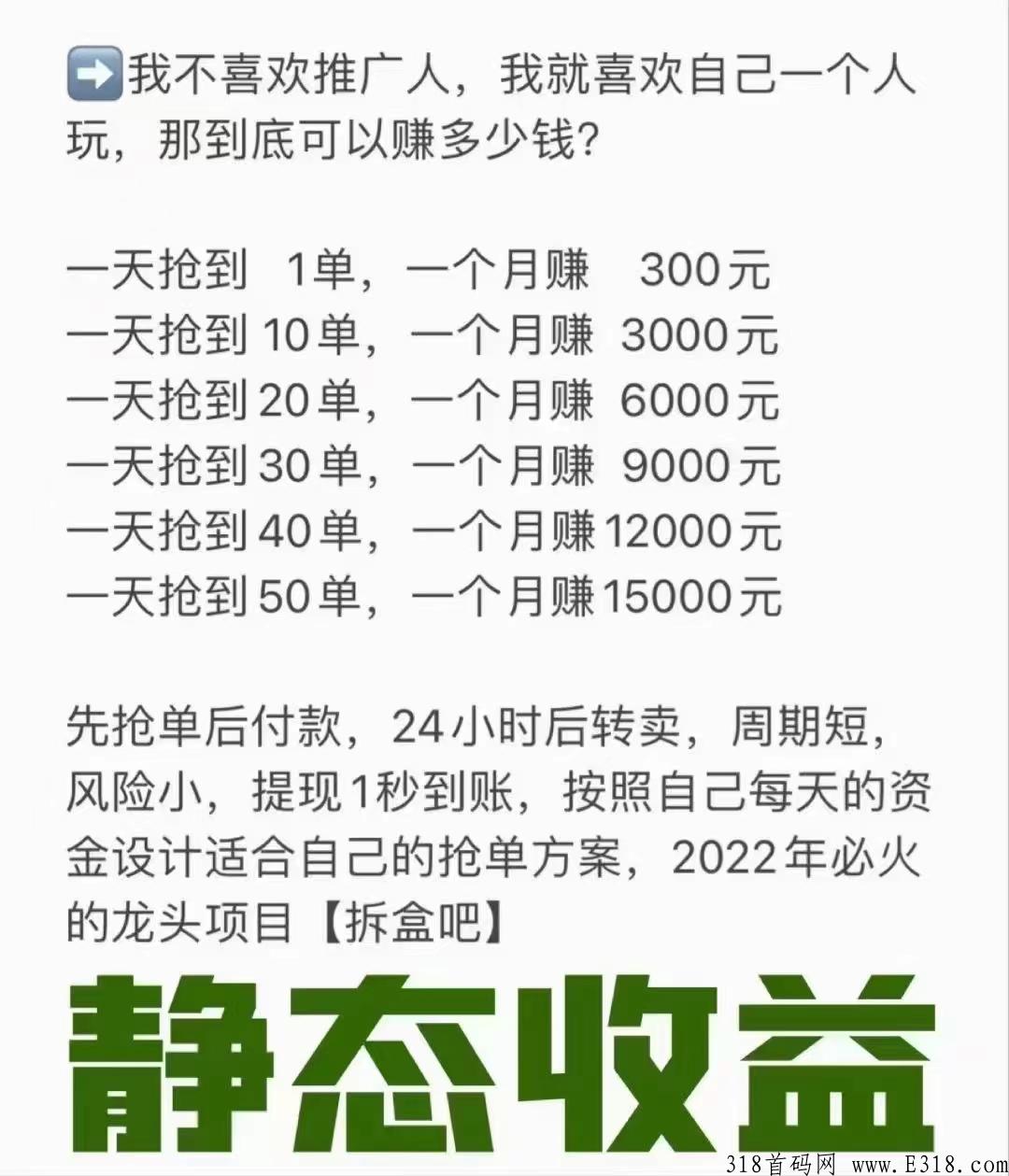 3月28号新项目《拆盒吧》全新盲盒模式，最高扶持