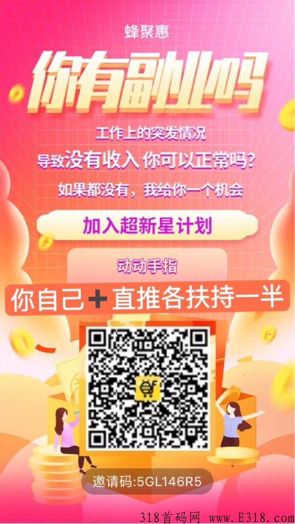 新型电商平台蜂聚惠，每天躺赚。大力扶持 ！全新模式，史无前例
