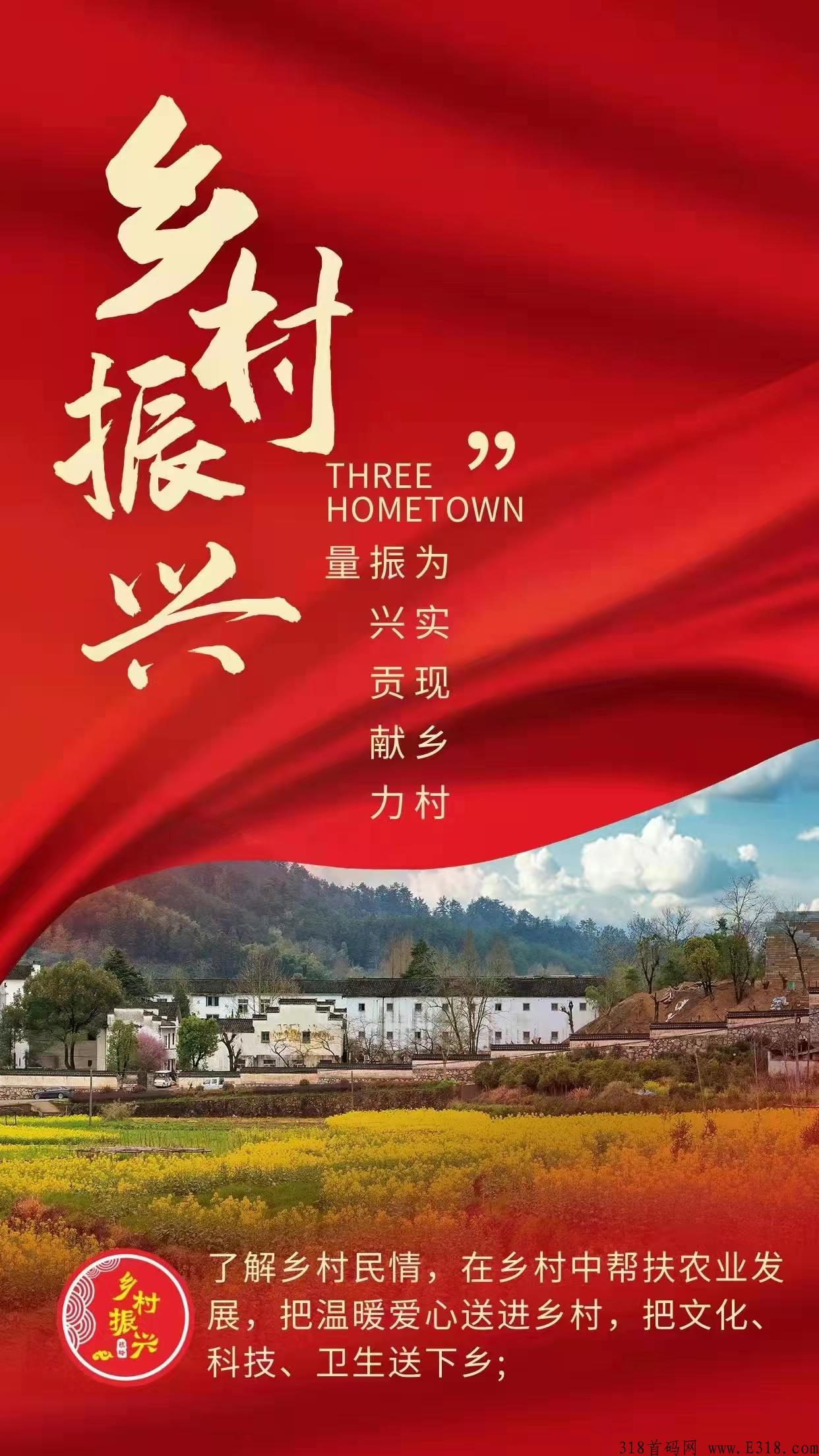 乡村振兴战略，已经筹备半年，4月20号正式全网启动，2022年最具格局的项目