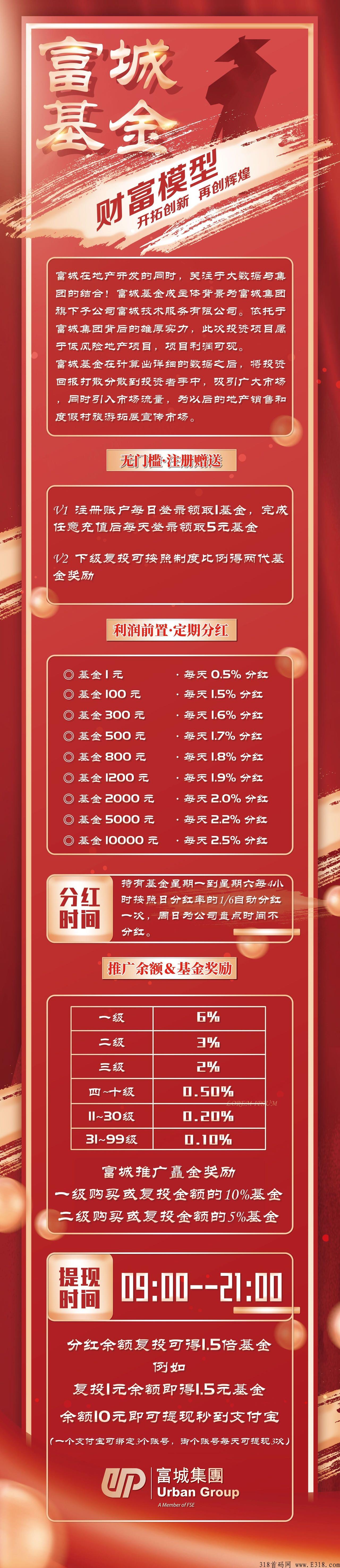 富城基金app，赚米好项目，坐等你来撸羊毛！