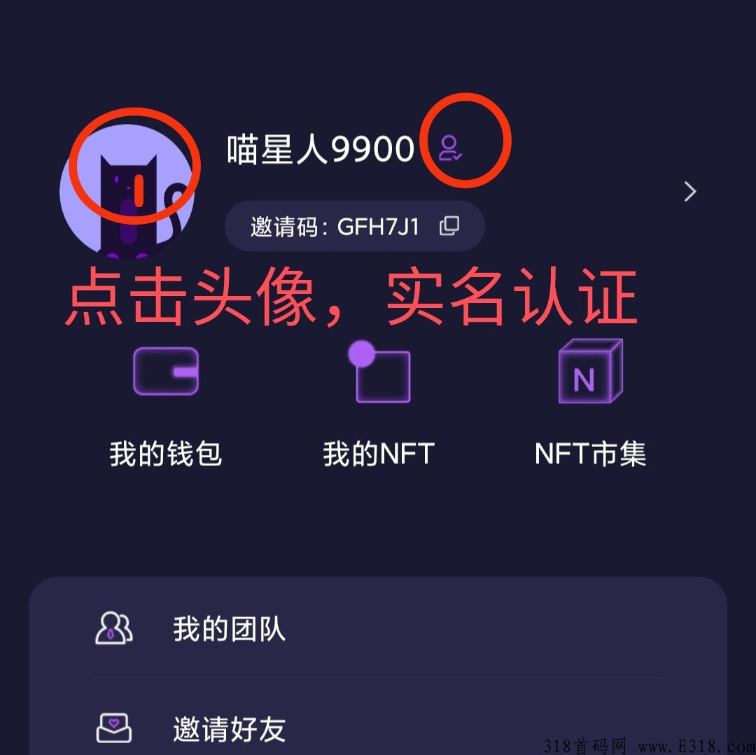 《元宇宙NFT喵星人》需要实名认证，亲测变现