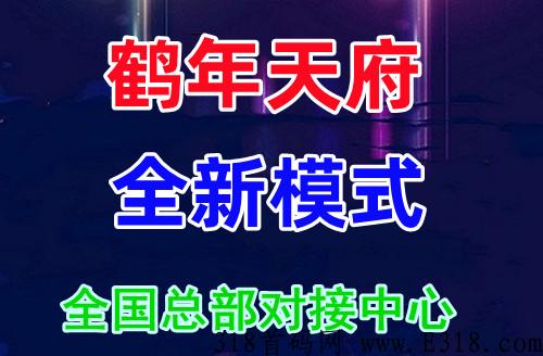 鹤年天府模式玩法介绍和公司简介，现在做抢占年底收益，还能抢占明年的先机
