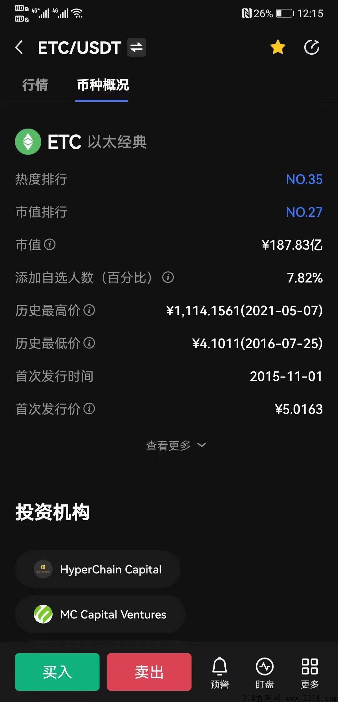 首码刚出以太经典【ETC】