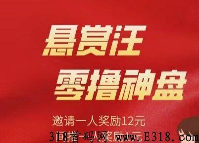 首码赏汪赚（分红模式）最强零撸神盘