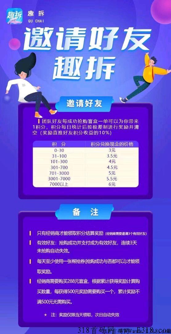 趣拆盒子，无限代扶持，下月直接上苹果和安卓应用市场