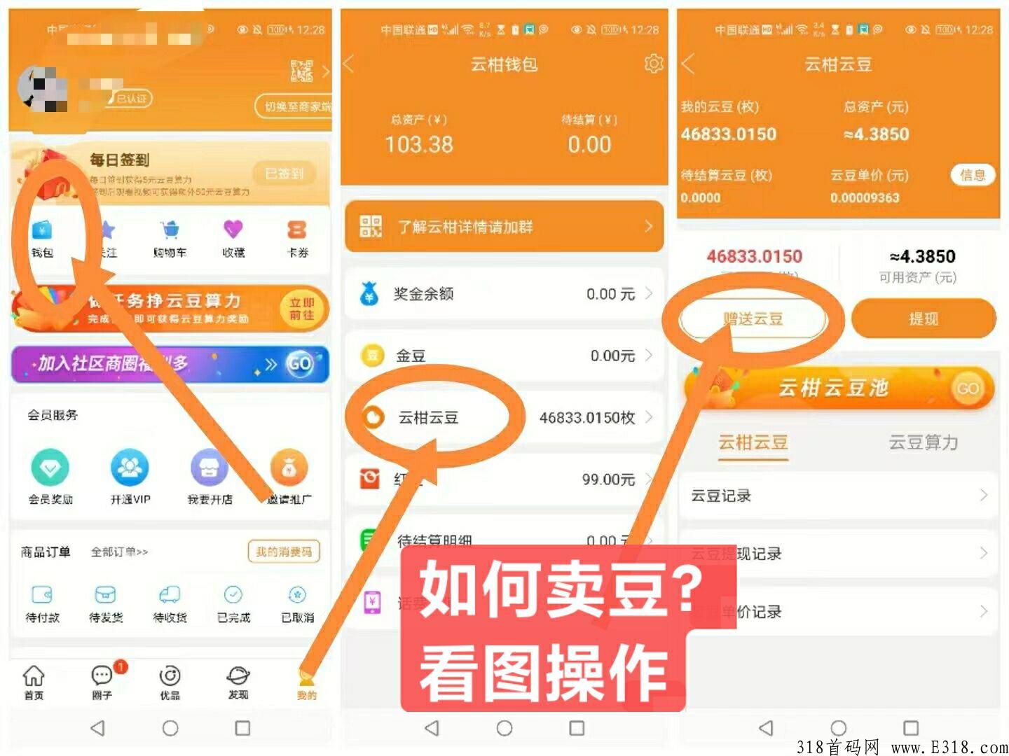 云柑社区，首码项目看视频赚豆，两天就能变现 ！