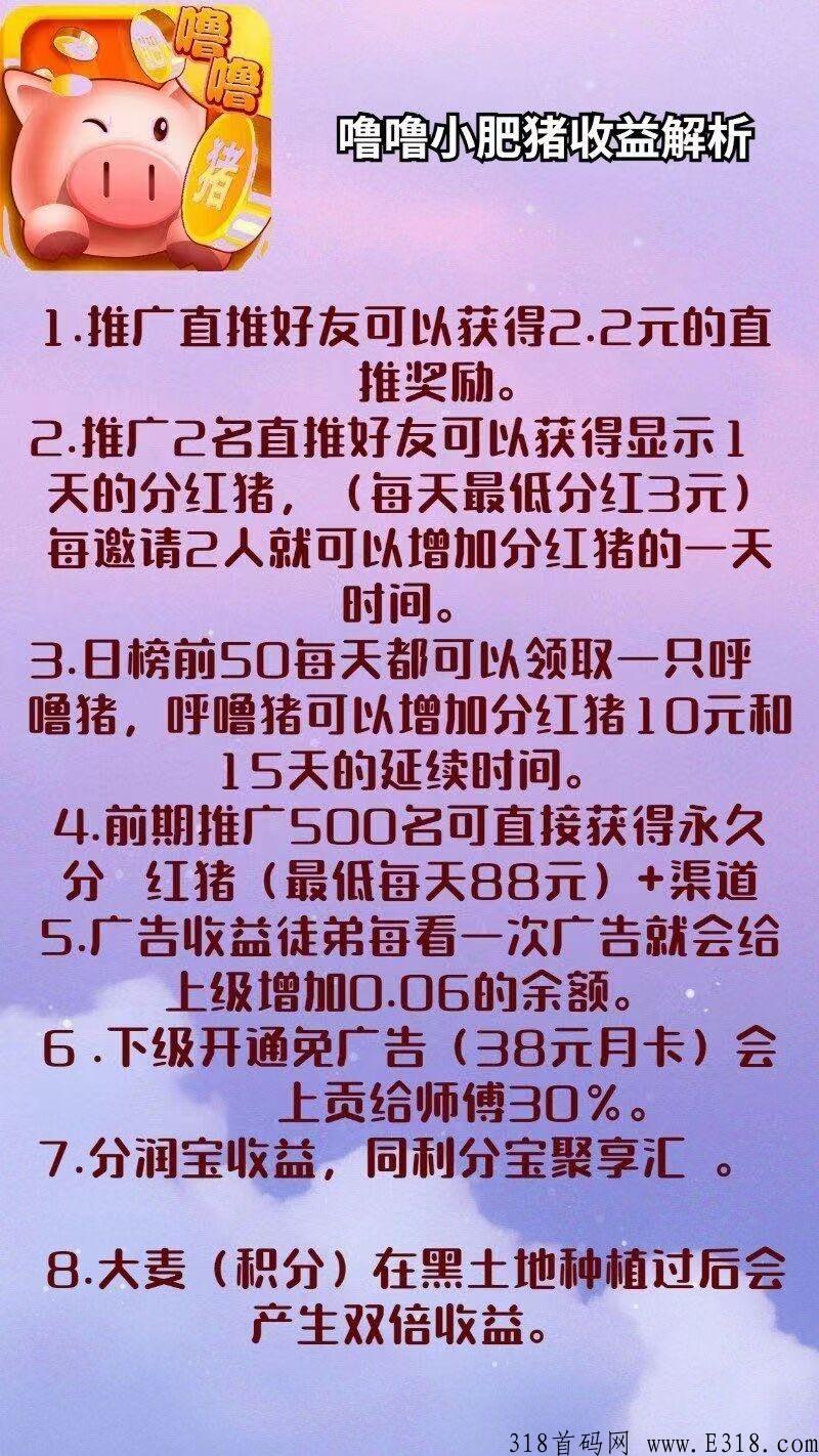 噜噜小肥猪，邀请3人得奖励猪