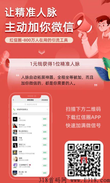 红信圈，小微商家及个人的社交营销app