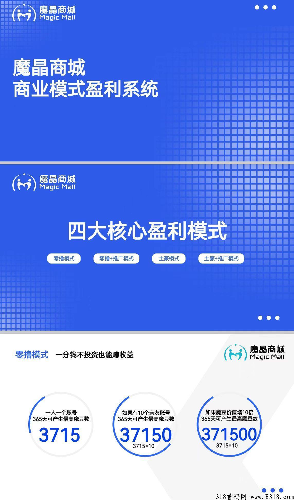 首码王者项目，魔晶商城，全网对接第一批，全网首推