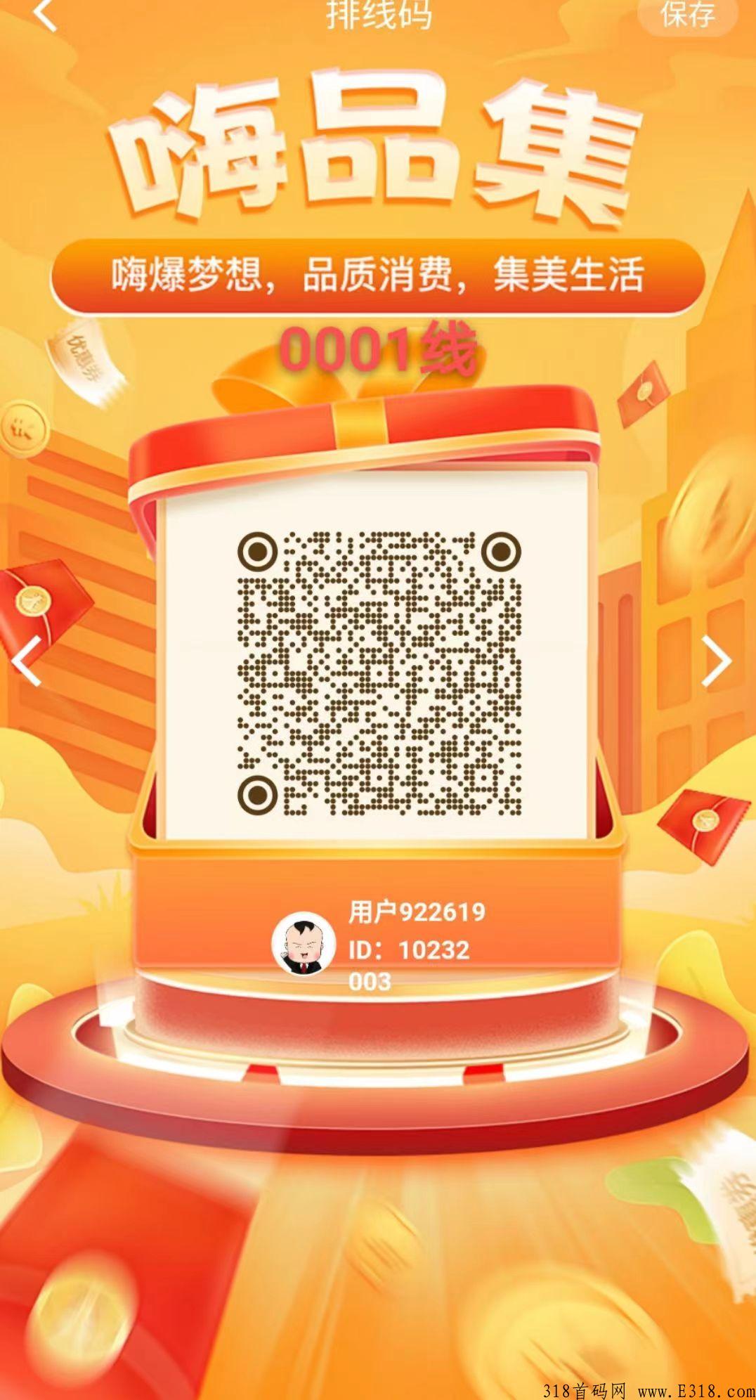 嗨品集全网最高扶持，自动排线自动滑落百万人