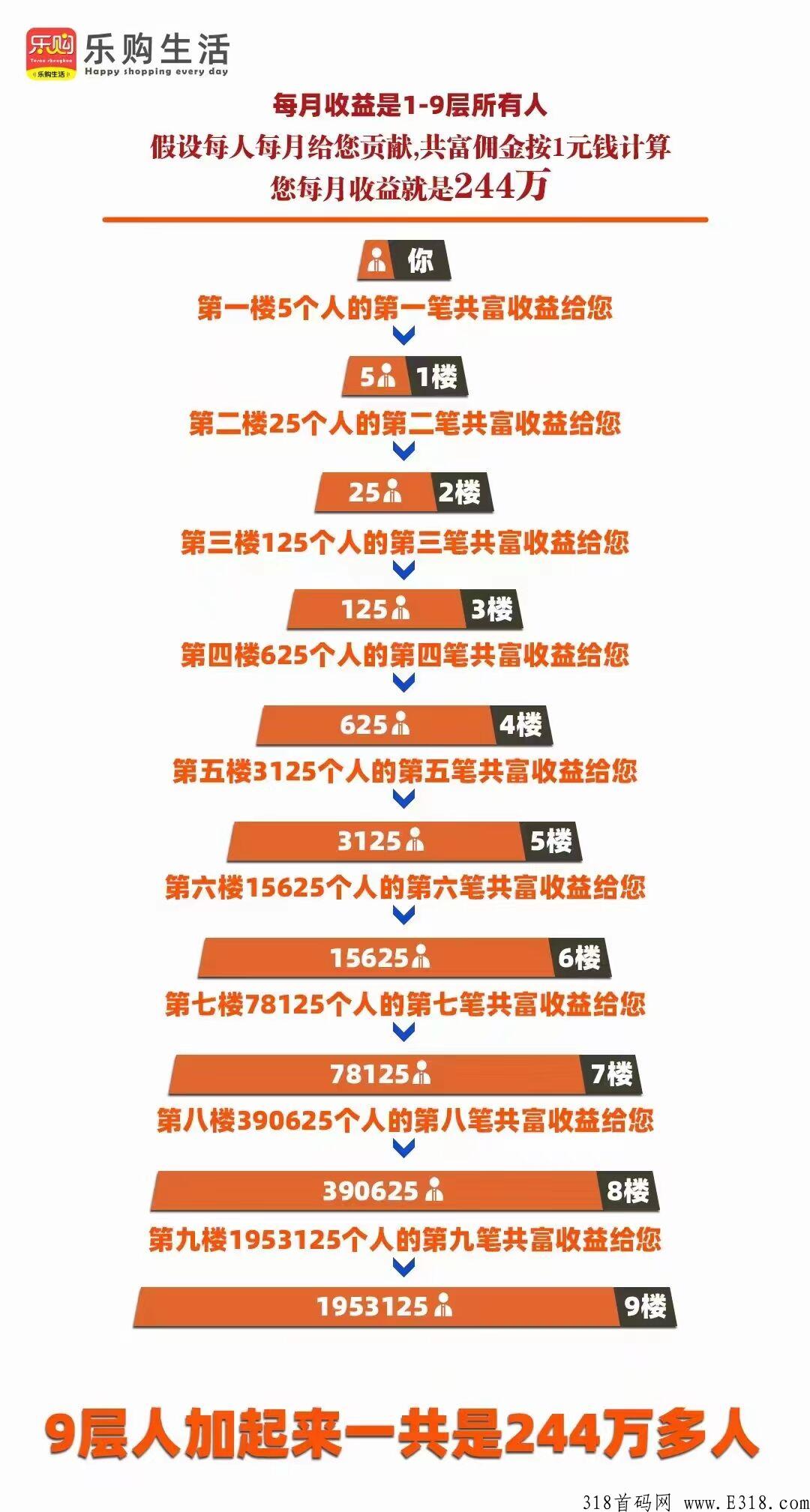 乐购生活，全新模式项目，不是盘子，244万团队