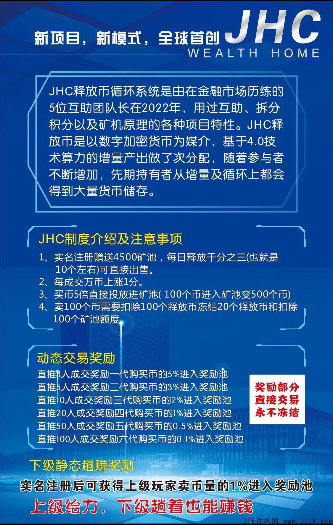 JHC今日首码，撸5位数，不看广告