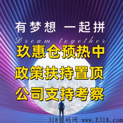 玖惠仓走的是消费增值模式，+商城模式+百城千店的模式，实体公司支持考察