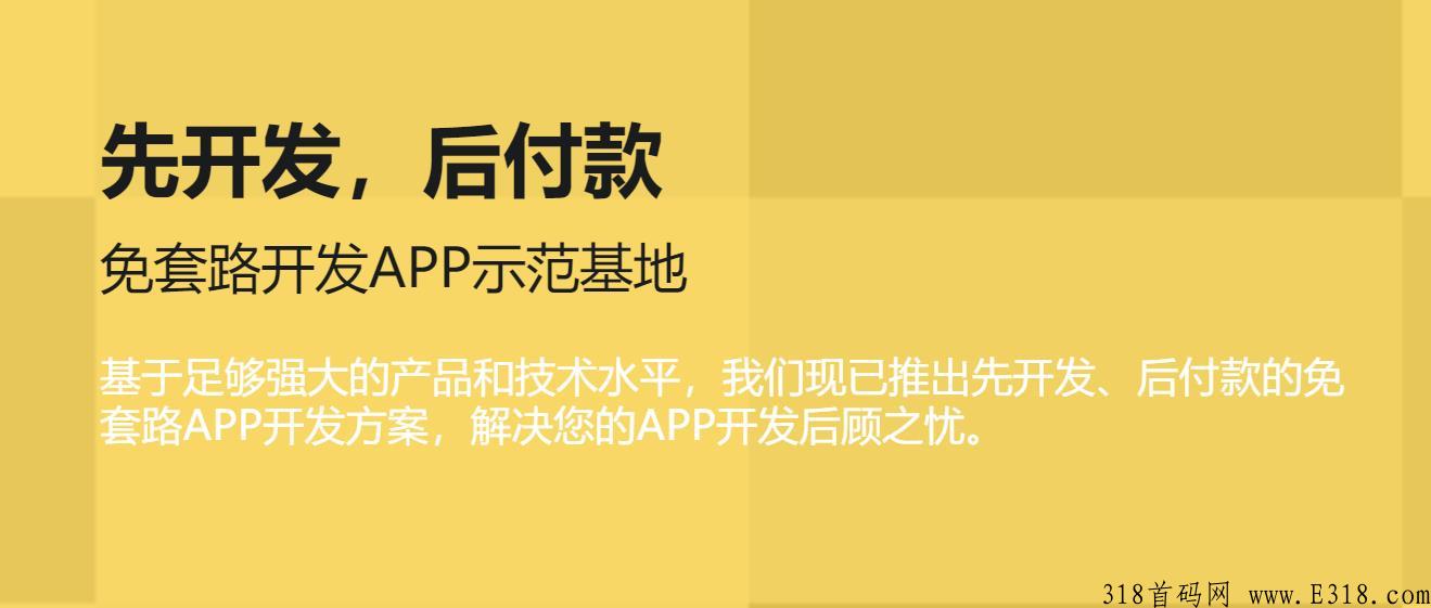 app开发【先开发，后付款】