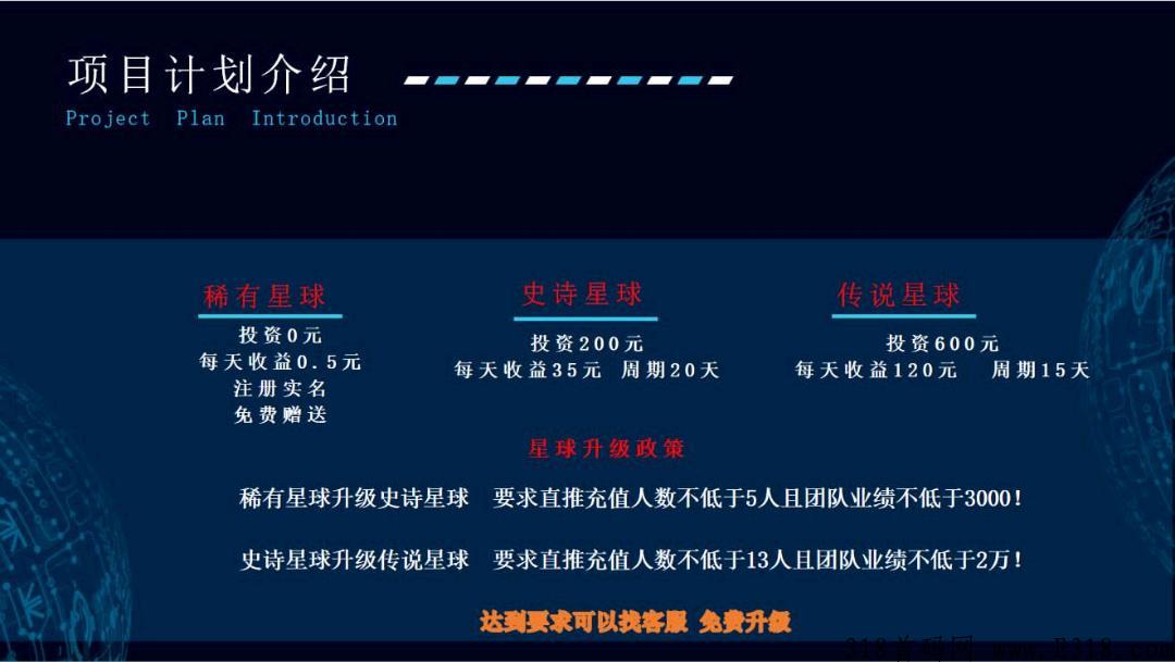 首码，星外世界，超级大项目