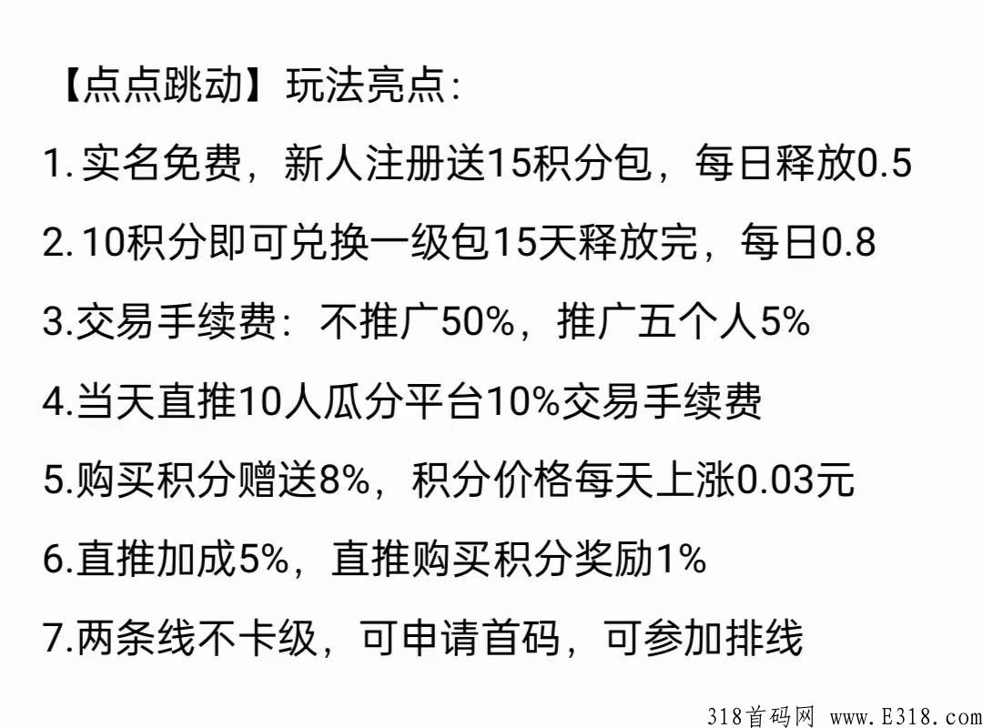 点点跳动，2022最稳卷轴项目，赚米首选