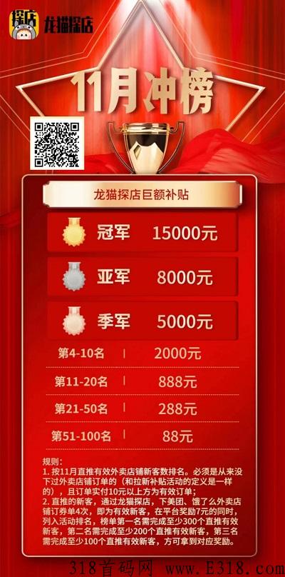 龙猫探店拉新活动真的来了，巨额补贴和冲榜福利直接拉满