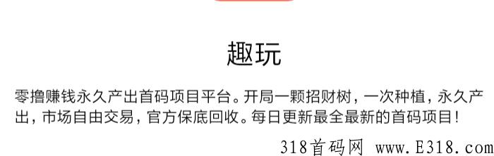 〔玩了个玩〕首码最新试玩赚，无限代裂变h荭