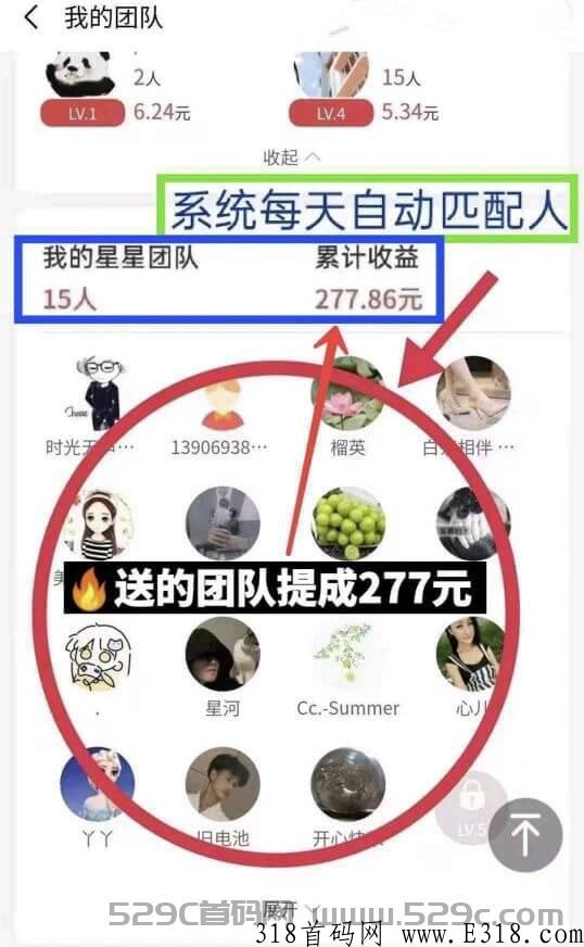 团生生，轻松赚，注册就送团队，不实名，坐等收益，收益高不是梦！
