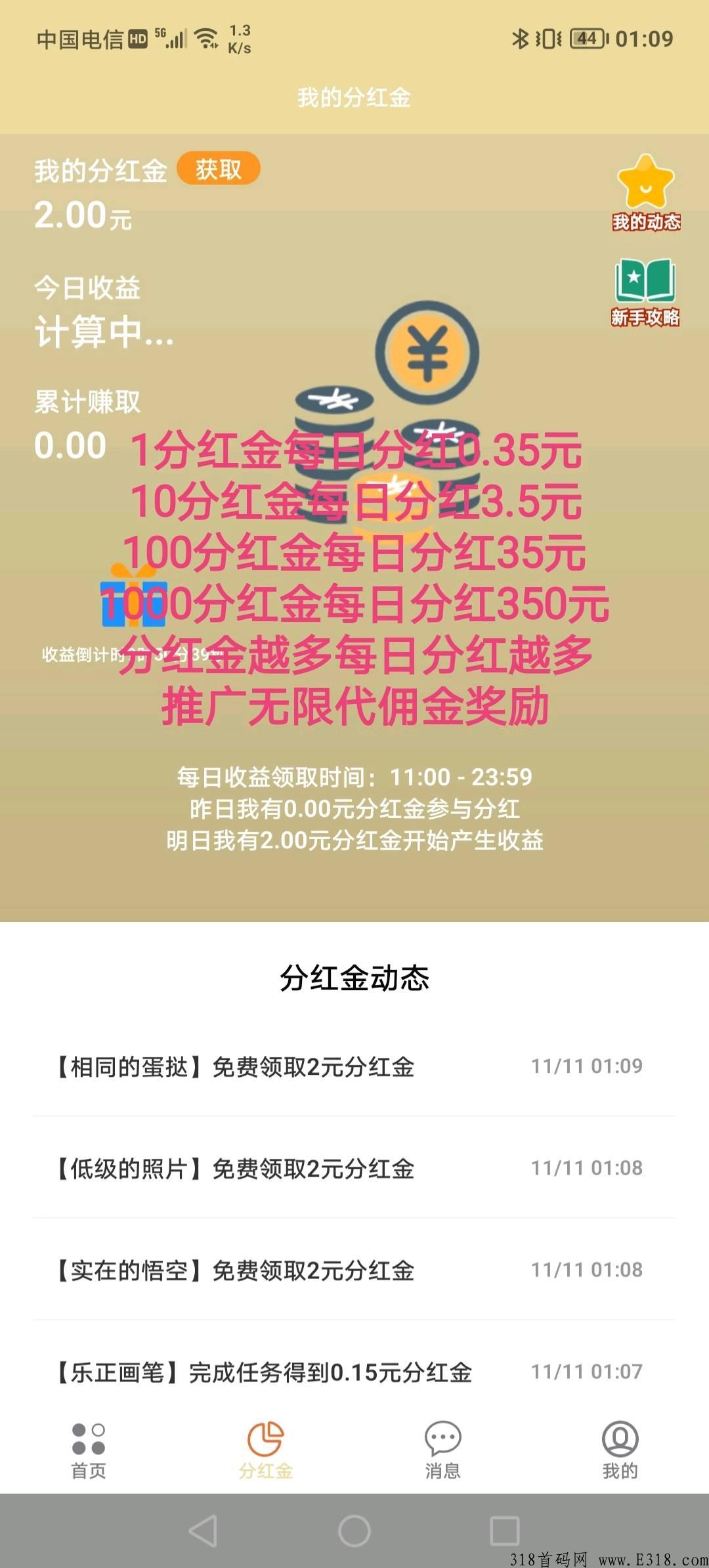玩了个玩首码天花板每天收益高，无限代模式，推广躺赚