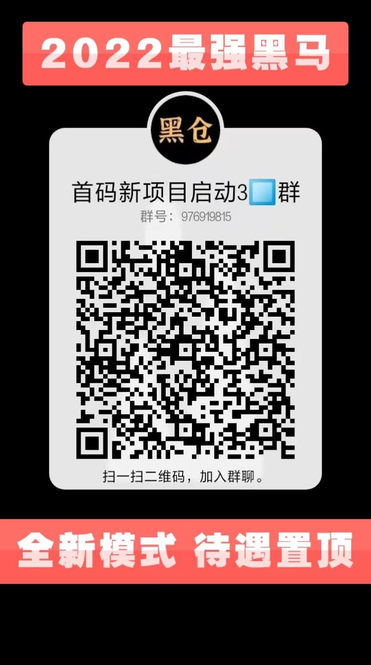黑仓即将上线，首批核心团队长市场部对接中，待遇天花板